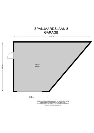 Floorplan - Spanjaardslaan 8, 2352 AK Leiderdorp